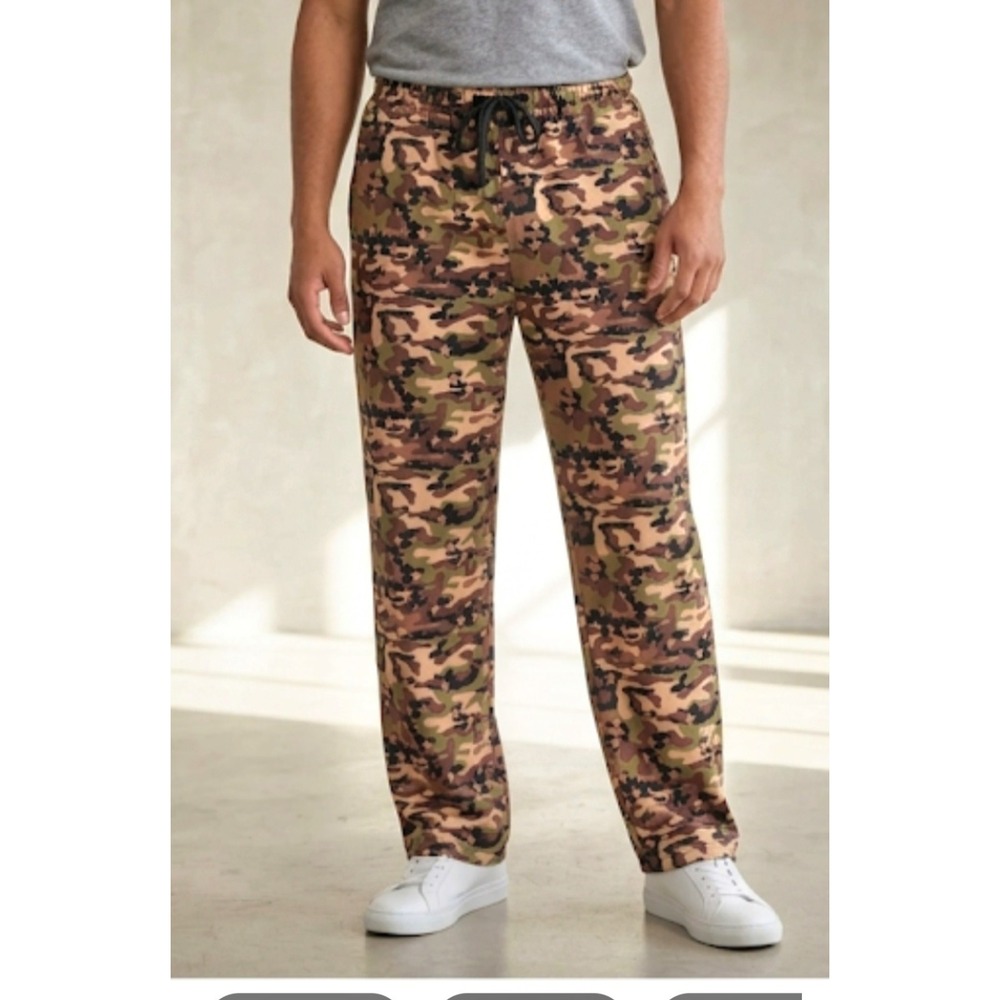 Bottoms Out Men's Camo Print Pajama Pant M NWT